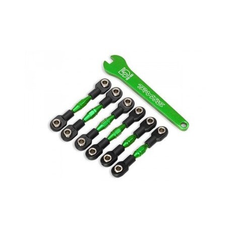 Traxxas 8341G Turnbuckles Front and Rear Alu Green (set)