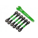 Traxxas 8341G Turnbuckles Front and Rear Alu Green (set)