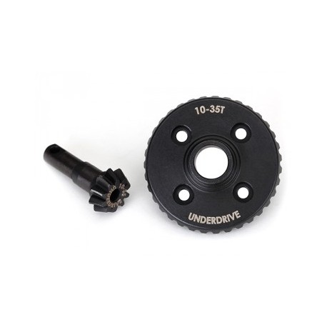Traxxas 8288 Ring- & Differential Pinion Gear Underdrive 10/35T CNC TRX-4