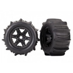 8674 Tires & Wheels 3,8" Paddel / Black Carbide 17mm (TSM) (2)