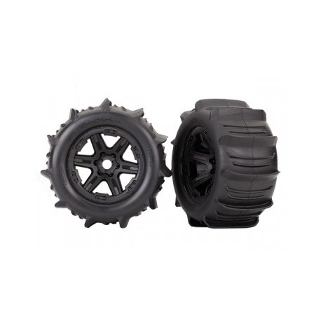 8674 Tires & Wheels 3,8" Paddel / Black Carbide 17mm (TSM) (2)