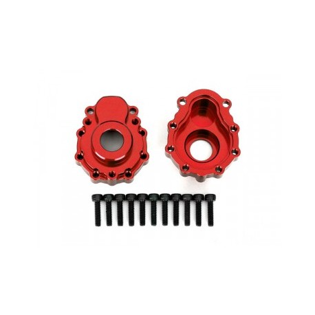 TRAXXAS 8251R Portal Housing Outer Alu Red Front/Rear (2) TRX-4