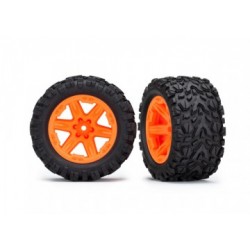 Traxxas TRX6773A Tires & Wheels Talon Extreme/RXT Orange 2.8" 4WD TSM (2)