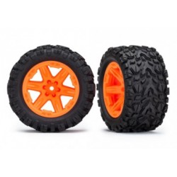 Traxxas TRX6774A Tires & Wheels Talon Extreme/RXT Orange 2.8" 2WD Rear TSM