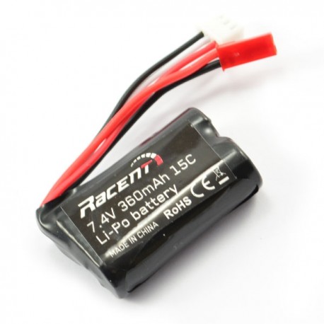 7,4V Lipo Batteri 360MAH (JST PLUG)