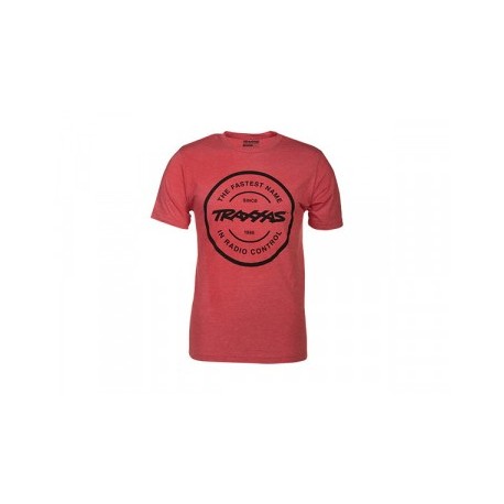 TRX1359-S T-Shirt Red Circle Traxxas-logo S (Premium Fit)