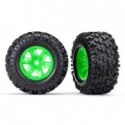 TRX7772G Tires & Wheels Maxx AT/X-Maxx Green (2)