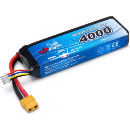 Li-Po Battery 3S 11,1V 4000mAh 25C XT60-Connector