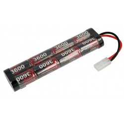 9,6V NiMh 3600mAh batteri stick-pack - tamiya stik
