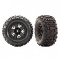 Traxxas 6792 Tires & Wheels Sledgehammer Black 2.8" 4WD (2)