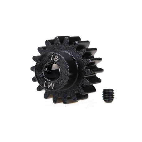 Traxxas 6491R Pinion Gear 18T 1.0M Pitch for 5mm Shaft (Machined)