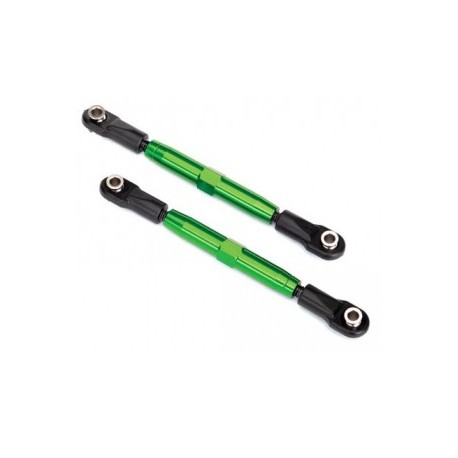 Traxxas 3644G - Turnbuckle Complete Alu Green Camber Link 73mm (2)