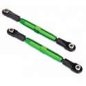 Traxxas 3644G - Turnbuckle Complete Alu Green Camber Link 73mm (2)