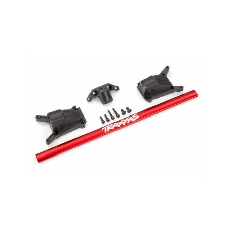 Traxxas 6730R - Chassis Brace Kit Alu Red