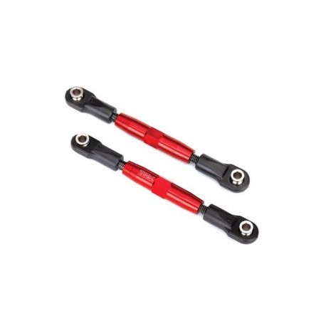 Traxxas 3643R - Turnbuckle Complete Alu Red Camber Link 83mm (2)