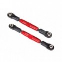 Traxxas 3643R - Turnbuckle Complete Alu Red Camber Link 83mm (2)