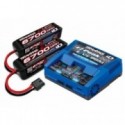 Traxxas 2997G - Charger EX-Peak Live Dual 26A and 2x4S 6700mAh Battery Combo