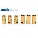 Castle Creations 5.5mm Bullet Connectors 3pair 150A - CC BULLET 5.5MM