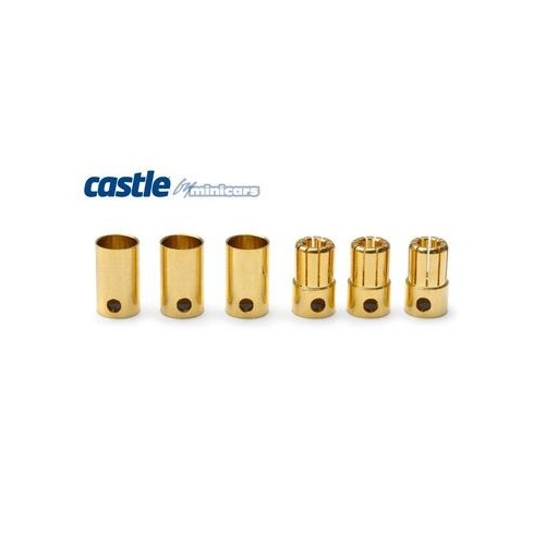 Castle Creations 8mm Bullet Connectors 3pair 300A - CC BULLET 8MM