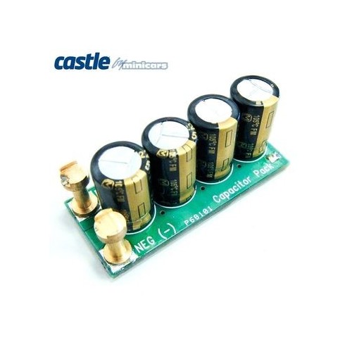 Castle Creations CASTLE CREATIONS CAPACITOR PACK, 12S MAX (50.0V), 1100UF - 011-0002-02