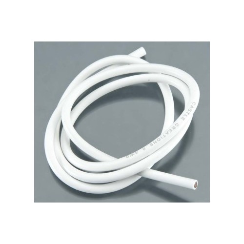 Castle Creations WIRE, 36", 08 AWG, WHITE - 011-0029-00