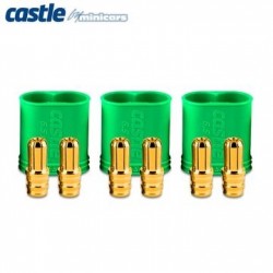 Castle Creations Polarized Bullet Conn. Male 6,5mm Set - 011-0068-00