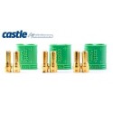 Castle Creations Polarized Bullet Conn. Male 4mm 3set - 011-0075-00