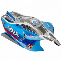 ARRMA 1/8 Painted Body with Decals Blue TYPHON 6S BLX