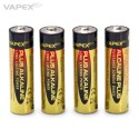 4 styk AA batterier på 1,5V - LR6 AA Size - VAPEX