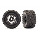 TRX8972 Tires & Wheels Maxx/Black (17mm) 2,8 TSM (2)