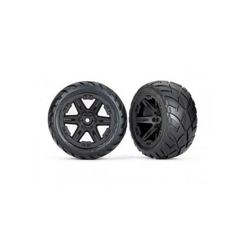 Traxxas 6768 Tires & Wheels Anaconda/RXT Black 2,8" 2WD Rear (TSM-Rated) (2)