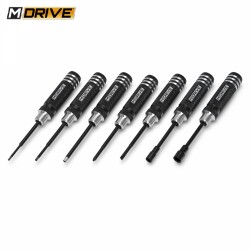 Mdrive Mini Tool Set Hex & Nut Drivers + Flat & Cross 7-pieces