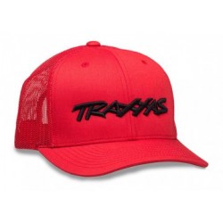 Traxxas 1182-RBL Trucker Hat Curved Bill Red