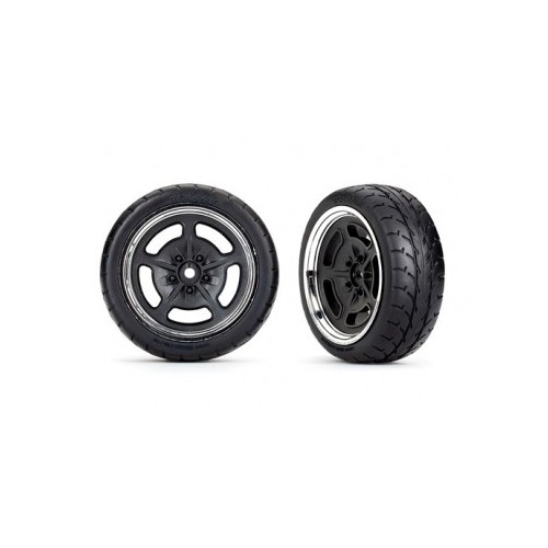 Traxxas 9372 Tires & Wheels 2.1" Touring Hot Rod Front (2)