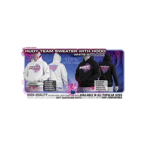 HUDY Sweater Hooded - Black (XXXL) - 285501XXXL