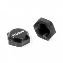 ALU WHEEL NUT WITH COVER - RIBBED (2) - 293560