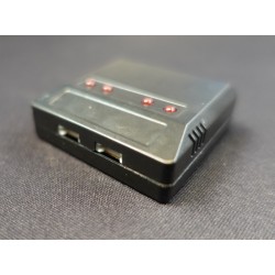 USB lader 1S Lipo batteri med 4 porte