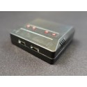 USB lader 1S Lipo batteri med 4 porte - 3,7V LiPo batteri lader