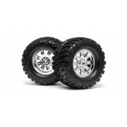 HPI 4726 - MOUNTED SUPER MUD TIRE 165X88MM RINGZ WHEEL SHNCRM