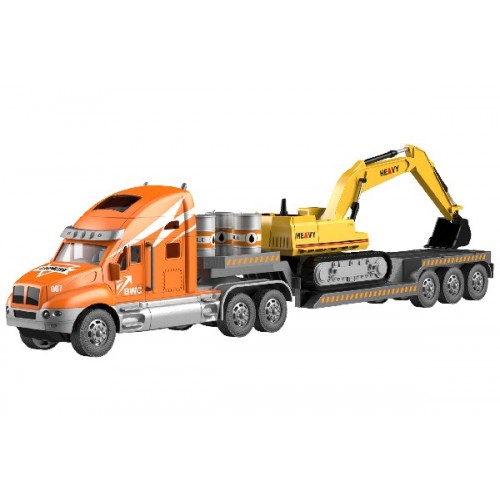 Fjernstyret lastbil - Lastbil med Gravemaskine