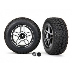 Traxxas 8872 Tires & Wheels 2,6 Crawler Mercedes G500 (Requires Stub Axle 8255A)
