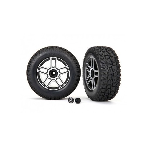 Traxxas 8872 Tires & Wheels 2,6 Crawler Mercedes G500 (Requires Stub Axle 8255A)
