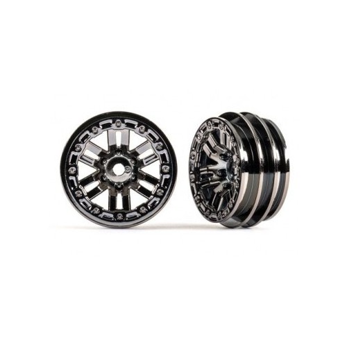 Traxxas 9768-BLKCR Wheels 12-Spoke Black Chrome 1.0 (2)