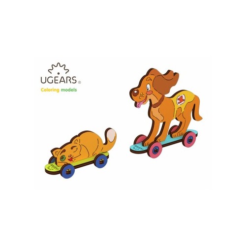 Ugears Kitty & Puppy - 4Kids