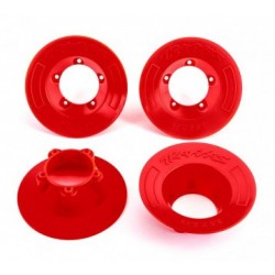 Traxxas 9569R Wheel Covers Red (for Wheels 9572) (4)