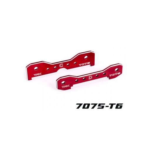Traxxas 9630R Tie-Bars Rear Alu HD Red Sledge