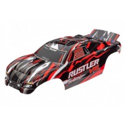 Traxxas 3726 Body Rustler VXL 2WD Red Painted