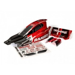 Traxxas 2450 Body Bandit Black & Red Painted