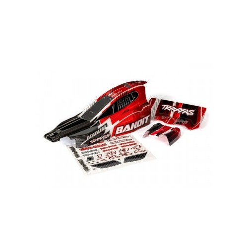 Traxxas 2450 Body Bandit Black & Red Painted