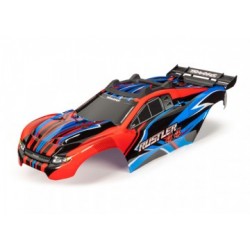 Traxxas 6734R Body Rustler 4x4 Red & Blue Painted